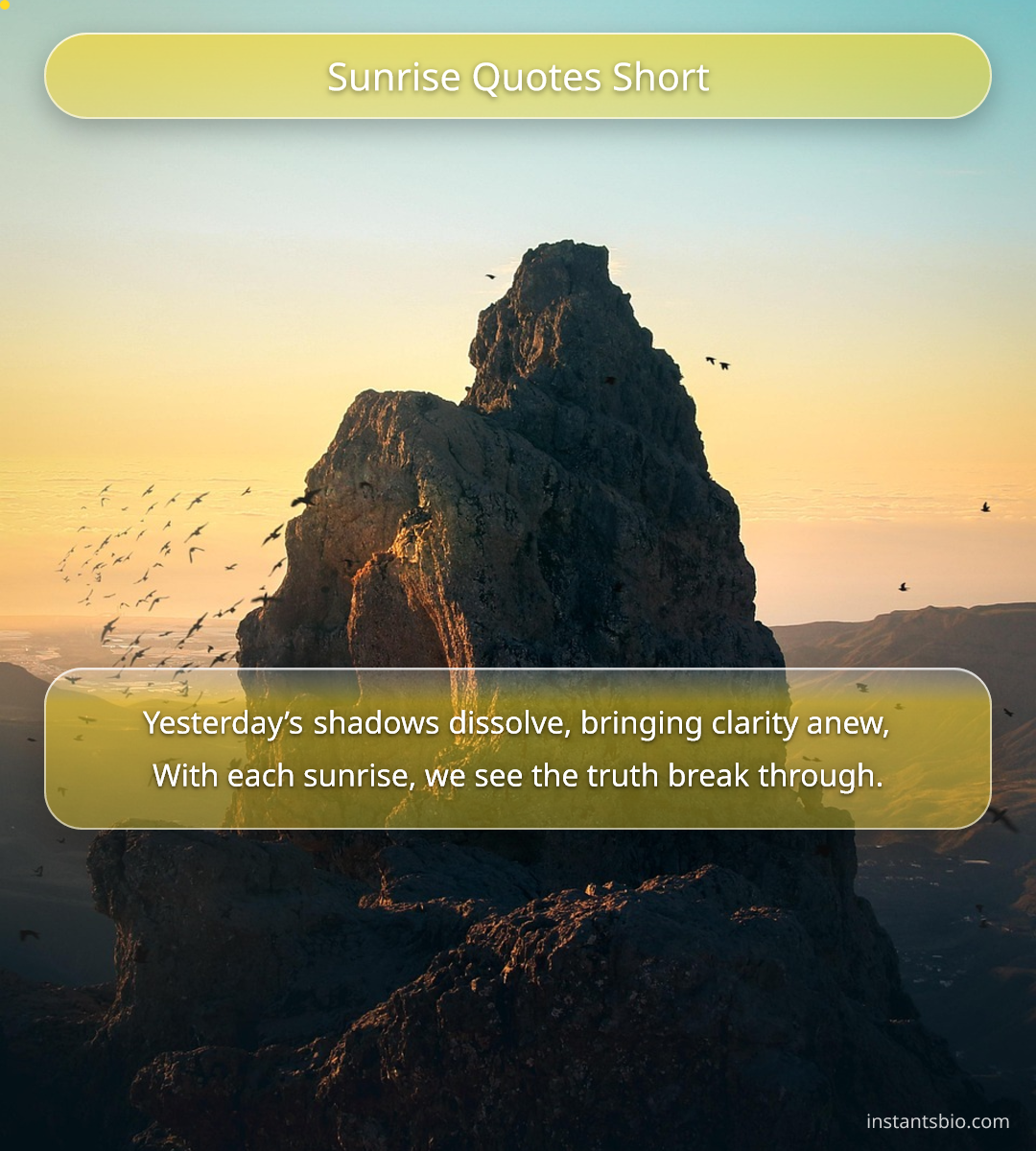 Sunrise Quotes Short