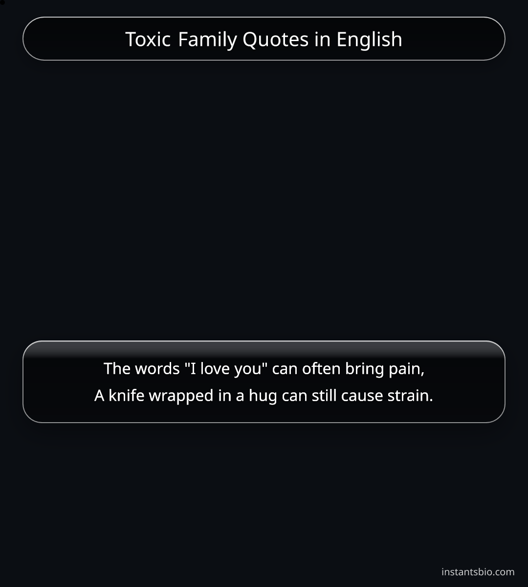 Toxic Family Quotes in English
