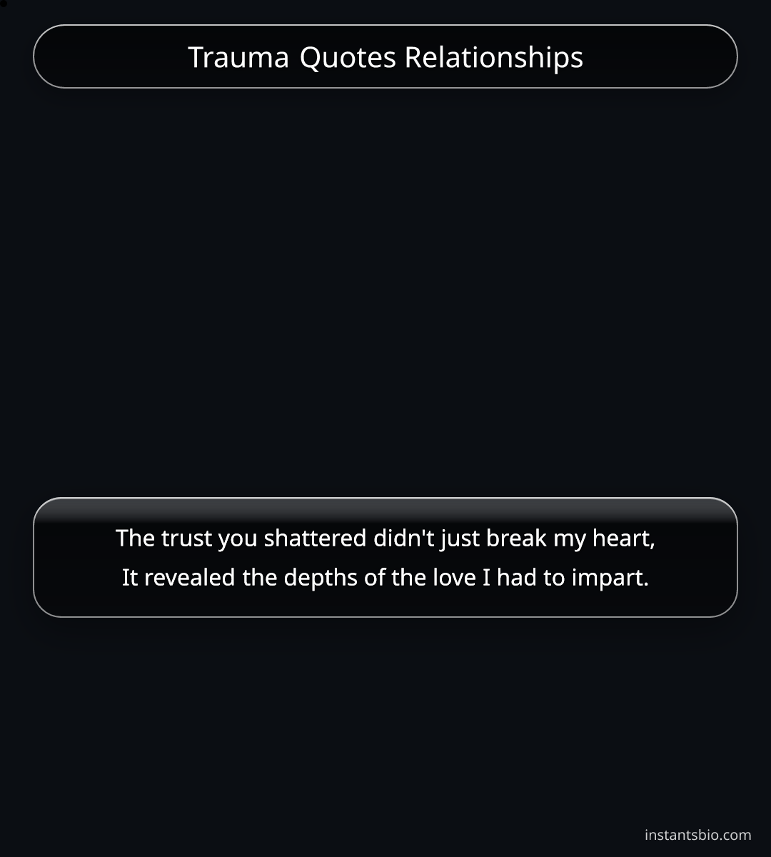 Trauma Quotes Relationships