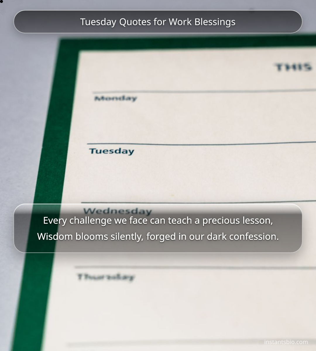 Tuesday Quotes for Work Blessings