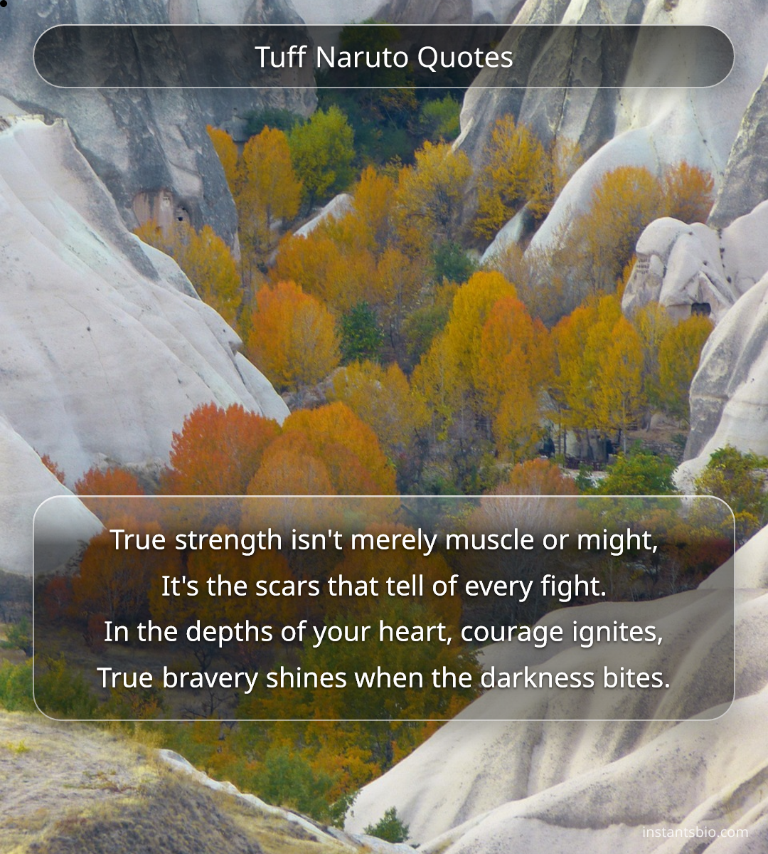 Tuff Naruto Quotes