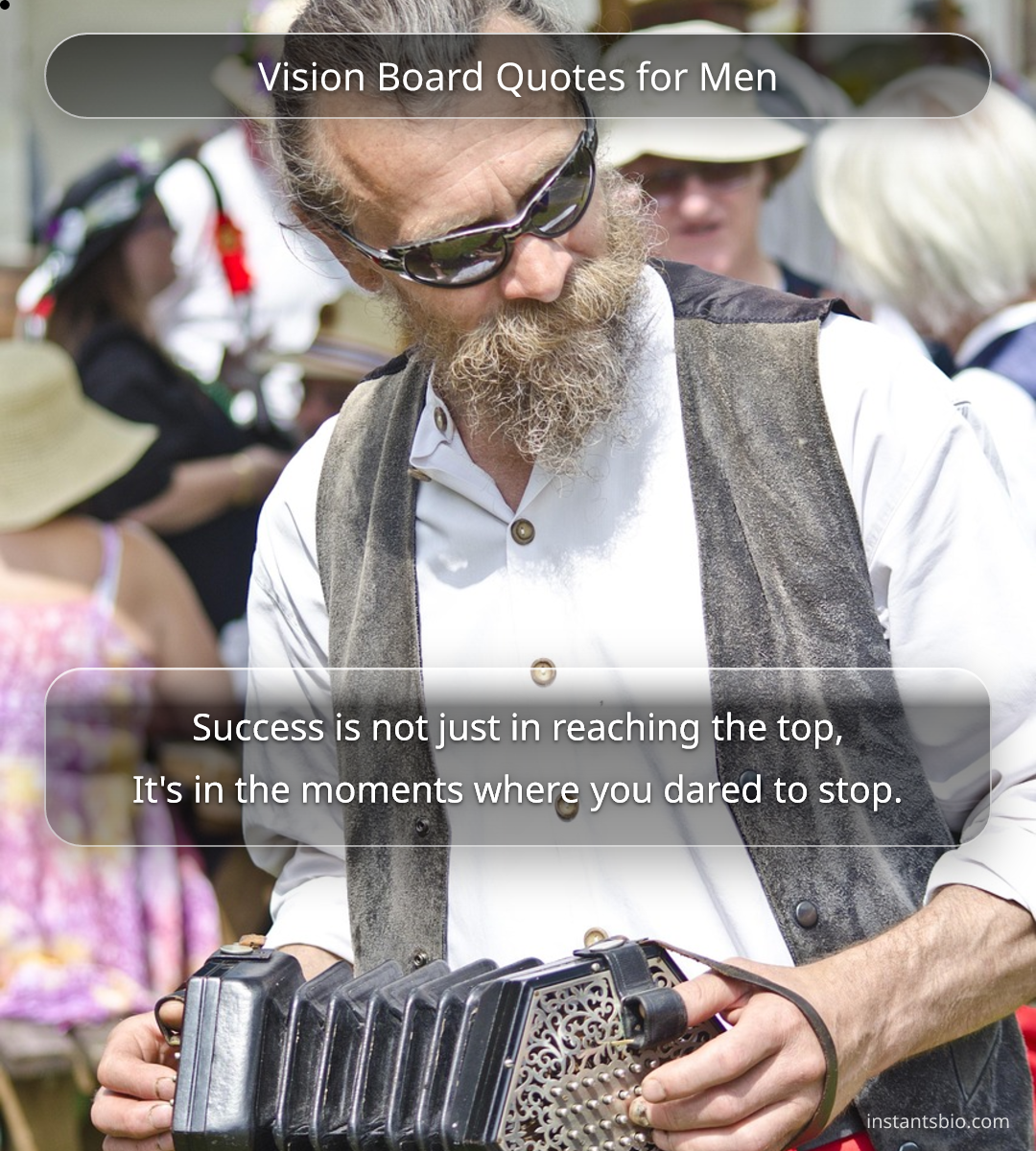 Vision Board Quotes for Men