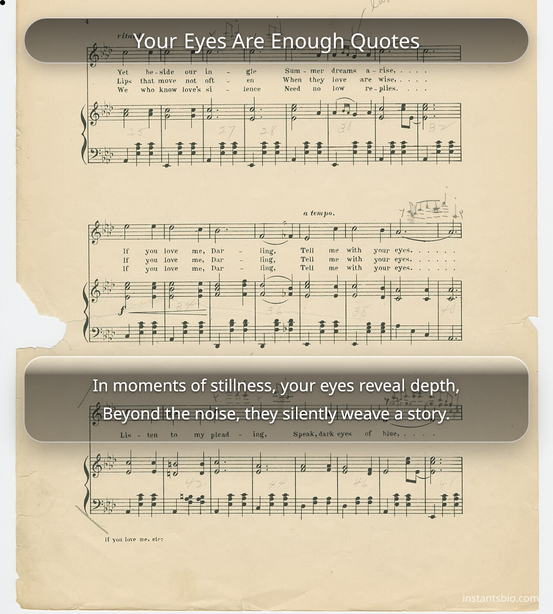 Your Eyes Are Enough Quotes - you are enough quotes