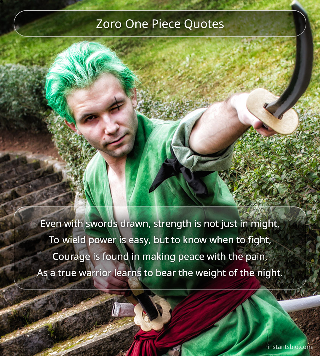 Zoro One Piece Quotes